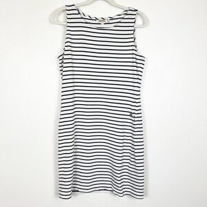 Barbour Women's Dalmore Stripe Dress Sleeveless Navy & White Size 10